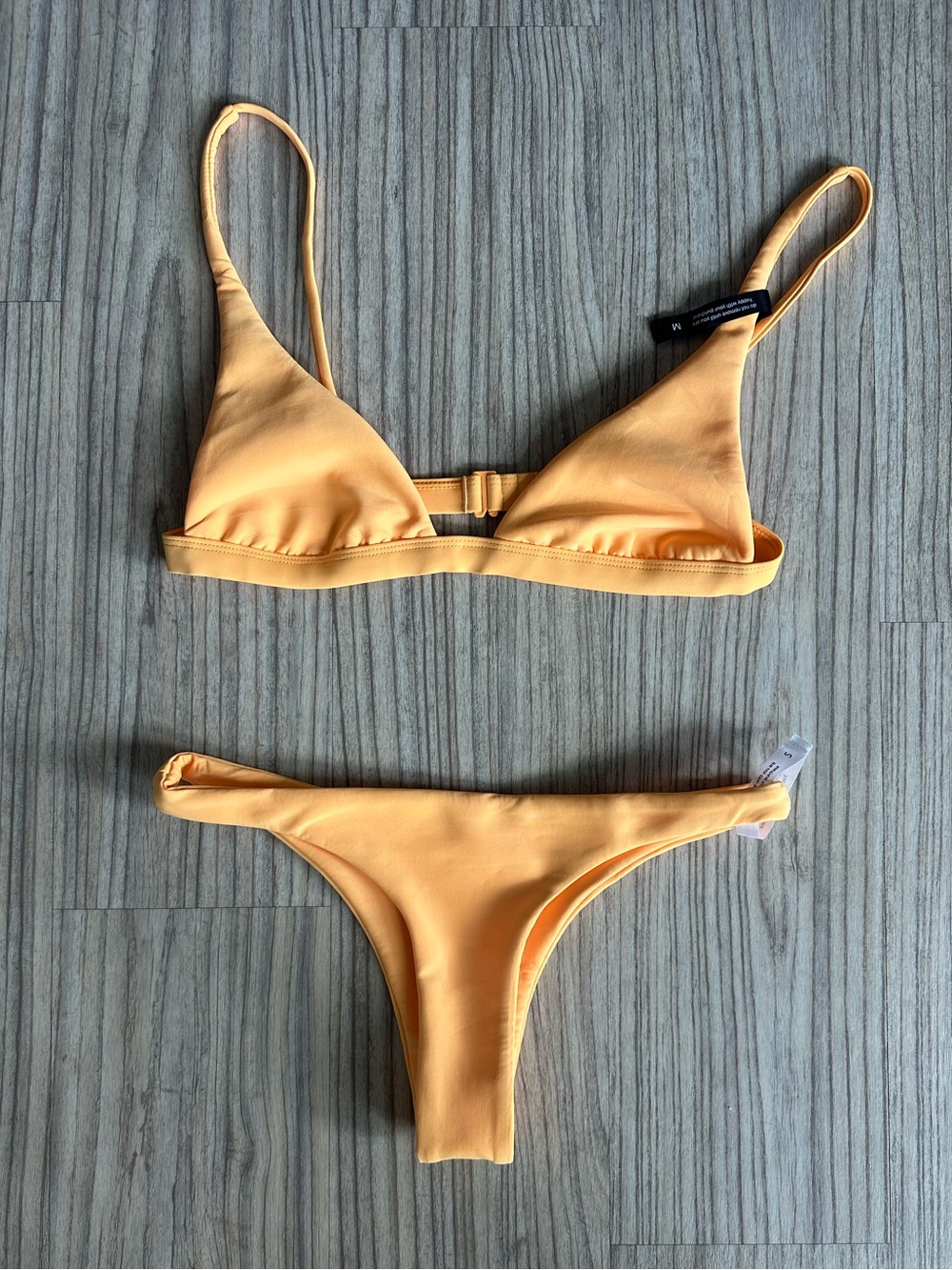 Women's Yellow Triangle Bikini Set - Sunny Yellow Swimwear